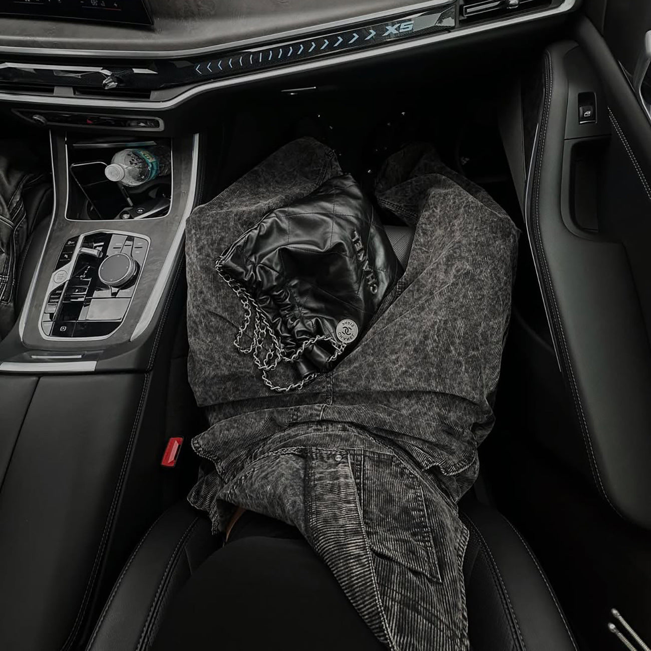 high streets, personalized street style, loose niche, old denim overalls, straight-tube high-end trendy brand wholesale