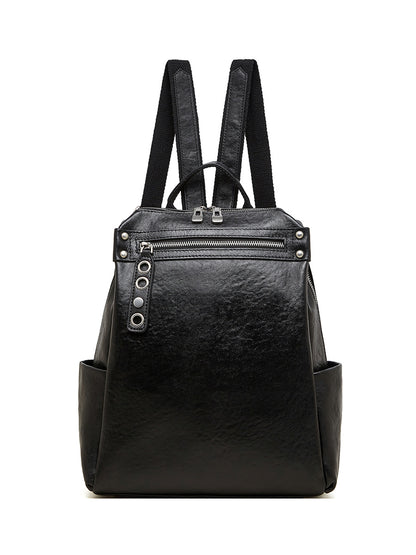 Large capacity first layer vegetable tanned cowhide backpack fashion travel backpack leather women's bag