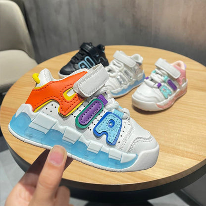 flowersverse New Big Air Sneakers Children's Soft Bottom Non-Slip Sneaker 1-6 Years Old Baby Toddler Shoes Trendy Children's Shoes