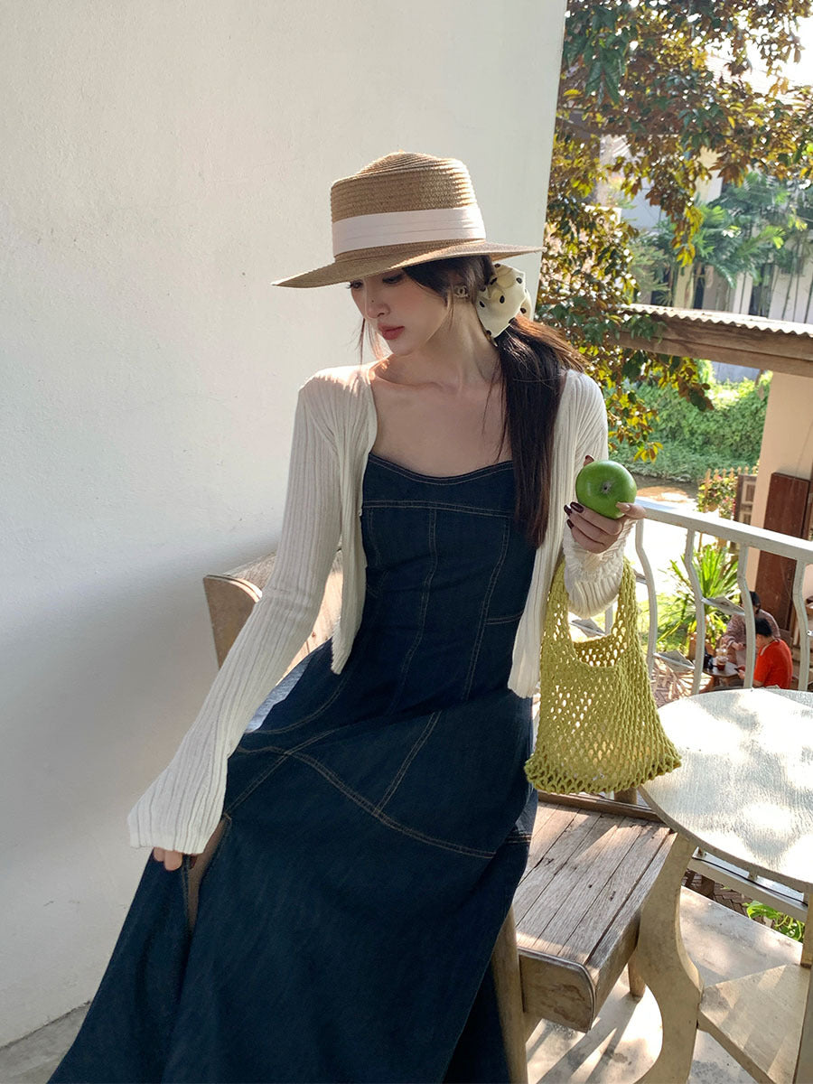 2025 spring new Korean version temperament long-sleeved slim-fit knitted cardigan women's sunscreen shawl women 25229