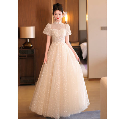 Small dress high-end light luxury dress girl 2025 new adult ceremony graduation ceremony advanced sense art test fairy evening dress