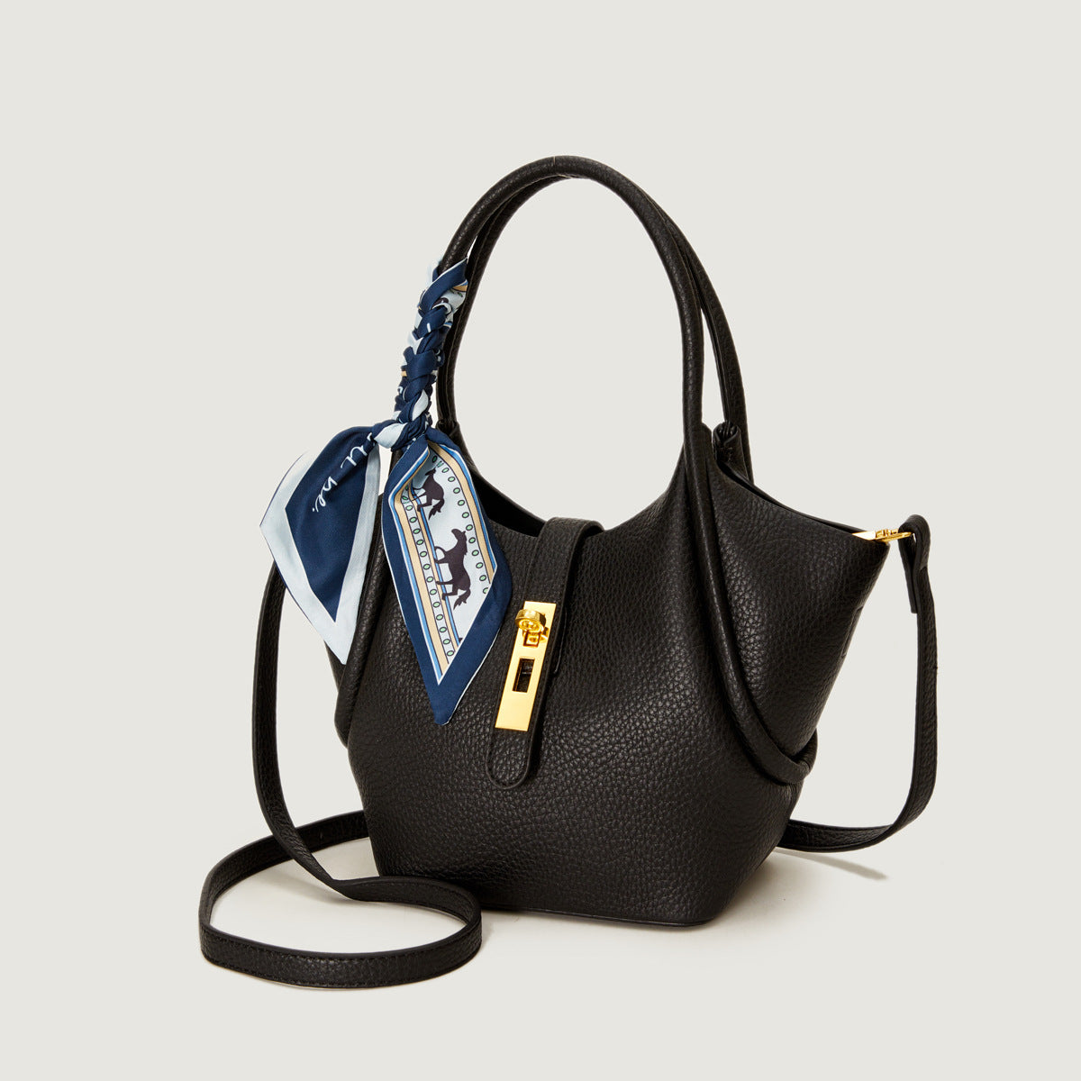 2025 Bucket bag autumn and winter fashionable simple handbag classic large-capacity shoulder bag high-end sense work commuter bag women