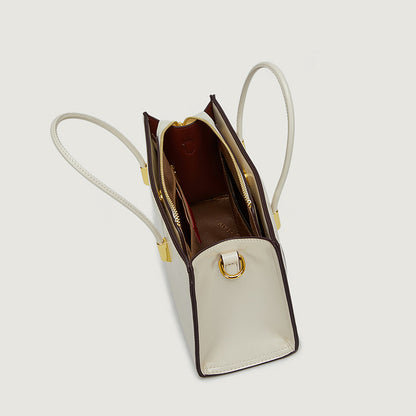 2025 Handbag bag autumn and winter high-end niche women's bag popular fashion light luxury tote bag casual contrasting color tote bag women