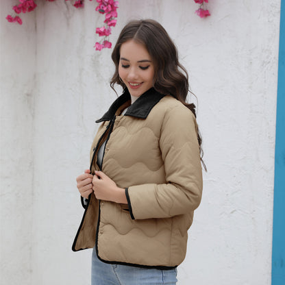 New's new cotton-padded clothes ins padded light and thin small cotton-padded jacket 2024 spring and autumn fashion women's clothing Xiaoxiangfeng jacket