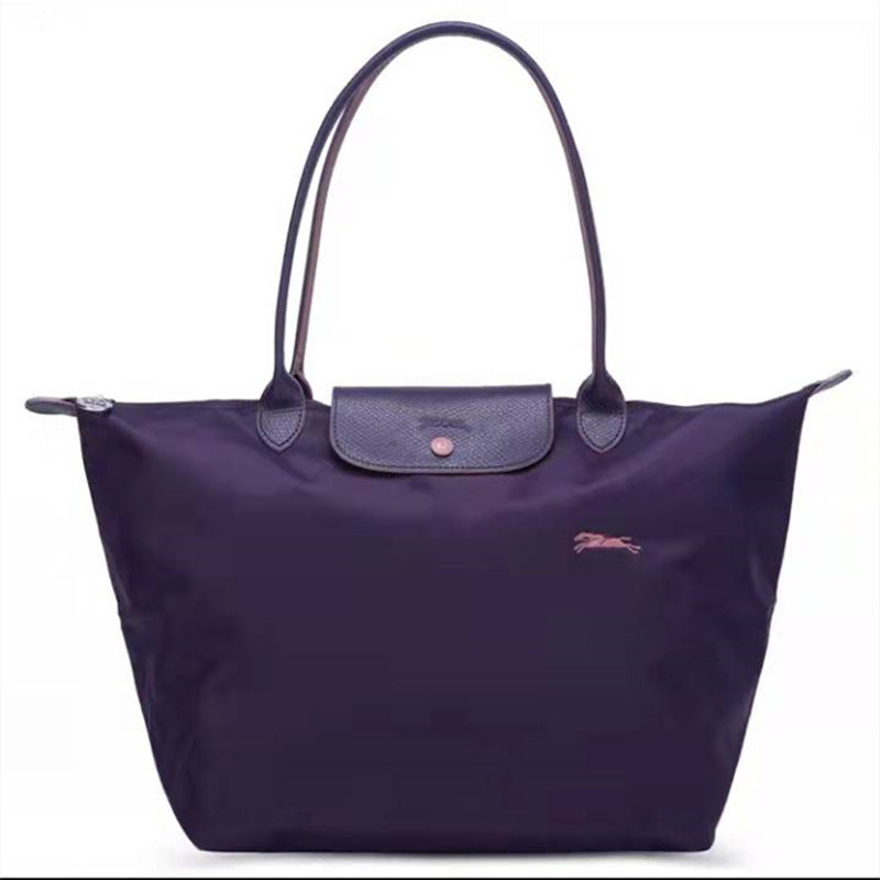 FLOWERSVERSE  70 Th Anniversary Longchamps Bag Nylon Dumpling Bag Large Capacity Women Bags Canvas Tote Shoulder Handbag Longchamps Bag