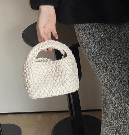 FLOWERSVERSE  Handmade Woven Small Tote Bag Handbags Female  New High-Grade Mini Chain Shoulder Crossbody Bag