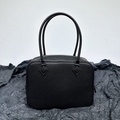 FLOWERSVERSE  High-End Quality  New First Layer Cowhide FINSBURY Leather Feather Bag Versatile Retro Handbag Women's Small Square Bag