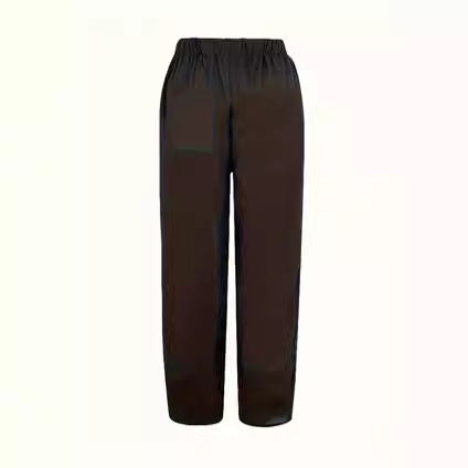 FLOWERSVERSE  Spring and Summer New Women's Cotton Linen Wide Leg Pants  Solid Color plus Size High Waist Loose Casual Cropped Pants Women