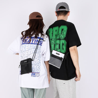 FLOWERSVERSE New Trendy Men's Sports Riding Backpack Women's Bag Japanese Crossbody Small Shoulder Bag Women's Fashion Student Mobile Phone Bag