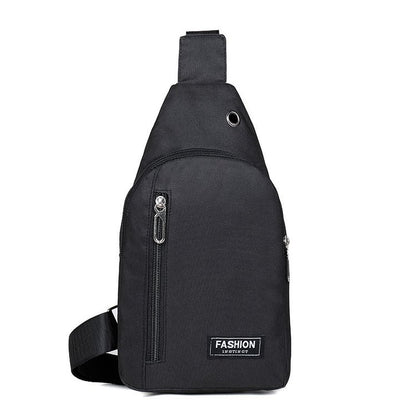 FLOWERSVERSE Factory Wholesale Men's Canvas Chest Bag Casual Sports Shoulder Bag Korean Style Men's Fashion Brand Chest Bag Shoulder Messenger Bag