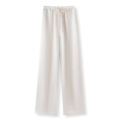 new new Chinese light national style solid color simple acetic acid casual pants high-end light luxury trousers M4082
