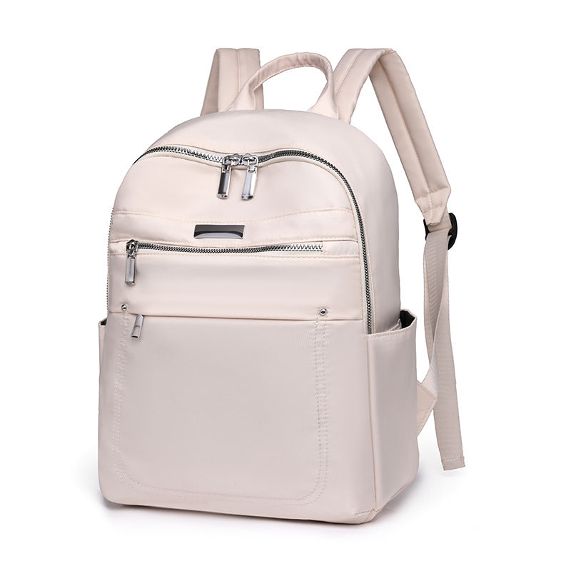 FLOWERSVERSE 2025 Solid color fashion casual versatile backpack simple trend lightweight business women's computer bag wholesale student schoolbag