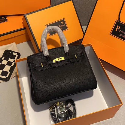 Premium texture women's bag handbag 30CM soft leather 2025 fashion TOGO platinum bag exquisite and versatile