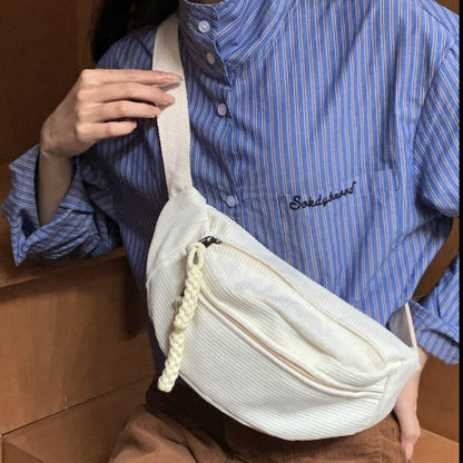 FLOWERSVERSE Chest Bag Men's Ins Trendy Small Bag Japanese Crossbody Bag Sport Bag Men's Belt Bag Women's Shoulder Bag