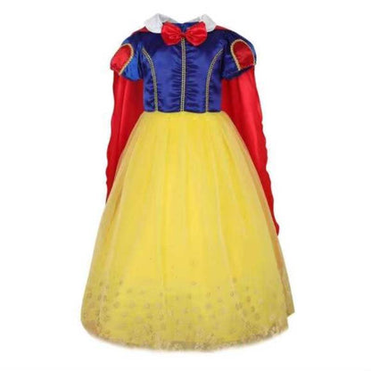 flowersverse Summer New Snow White Skirt Girls Dress Bowknot One Year Old Celebration Dress One Piece Dropshipping