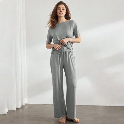 FLOWERSVERSE 2025 popular spring and summer 2025 New simple high-end loungewear suit can be worn outside casual commuting two-piece set women