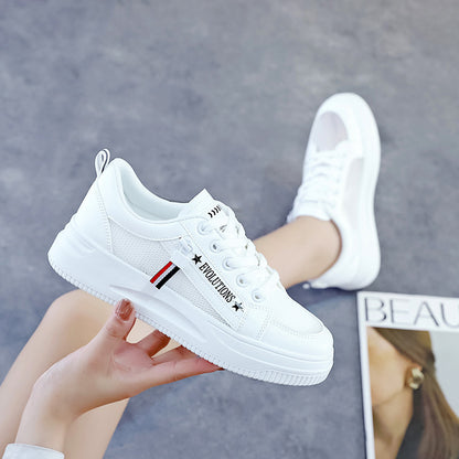 flowersverseSummer Breathable White Shoes Women's Shoes  New Summer Mesh Surface Mesh Shoes Sneakers Sneakers Canvas Shoes Qr666