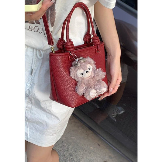 FLOWERSVERSE 2025 Premium sense hand carry vegetable basket bag  new trendy wedding bag popular one shoulder crossbody bucket bag wedding bride bag