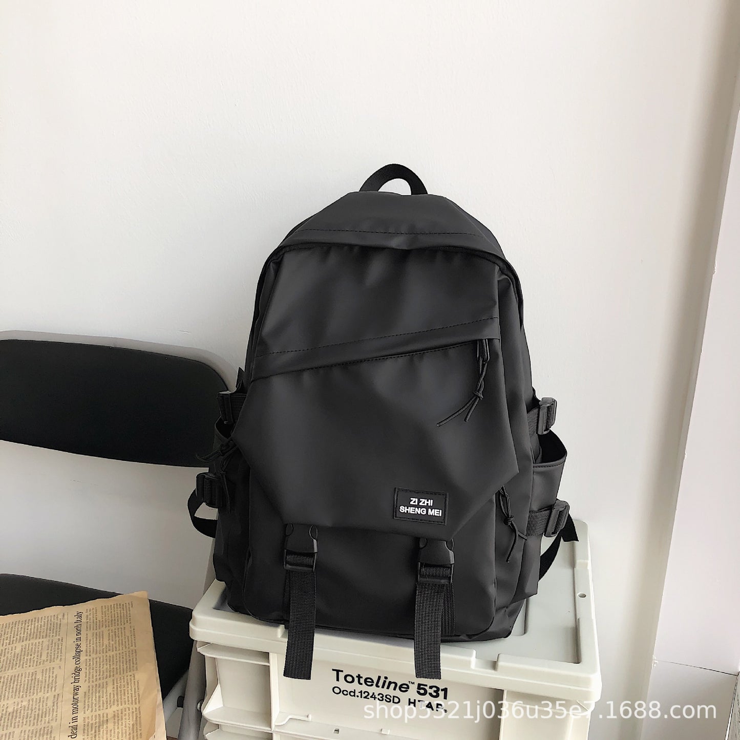 FLOWERSVERSE New Backpack Men's Fashion Schoolbag Women's Neutral Backpack Large Capacity Early High School Student Schoolbag Travel Backpack