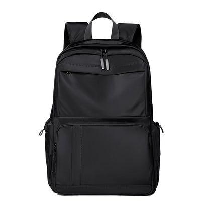 2025 Men's Backpack Business Casual Premium College Student Backpack Simple Large Capacity Backpack Cover Tie Rod
