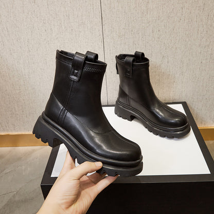 2025 Platform Retro Rhubarb Boots Women's Autumn Chelsea Boots Summer Martin Boots Women's British Boots