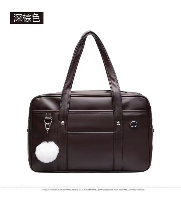 FLOWERSVERSE  New Japanese Japanese Orthodox JK Uniform Bag Single Shoulder Pu Women's Simple Comic Show Student Leisure Crossbody Bag College