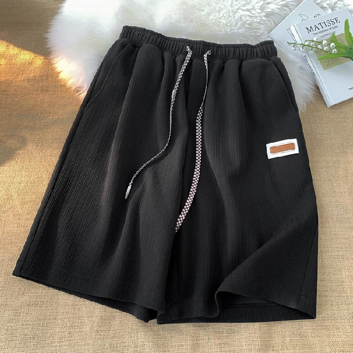 flowersverse Ice Silk Shorts Women's Summer Outdoor Casual Sports Pants High Waist Loose All-Matching Wide Leg Pajama Pants Middle Pants Wholesale