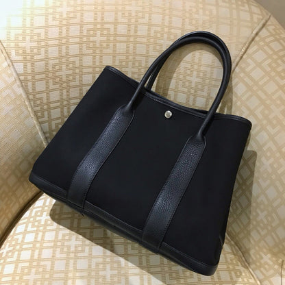 FLOWERSVERSE 2025 High quality handmade wax line bucket bag women's bag tote bag canvas color matching garden bag large bag shopping bag catfish bag