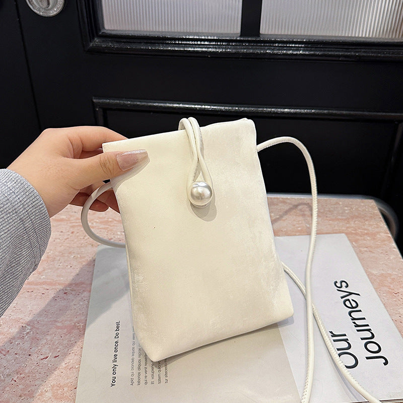 FLOWERSVERSE  Women's Bag All-Matching Fashion High-Grade Mobile Phone Bag Niche Crossbody Shoulder Support Wholesale Cross-Border