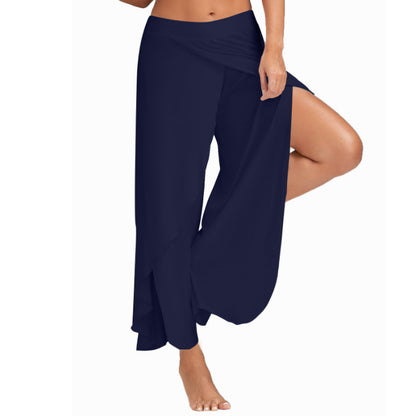 FLOWERSVERSE  European and American Foreign Trade Cross-Border Women's Clothing Pants Women's High Waist Wide Leg Pants Casual Pants Loose Trousers Women