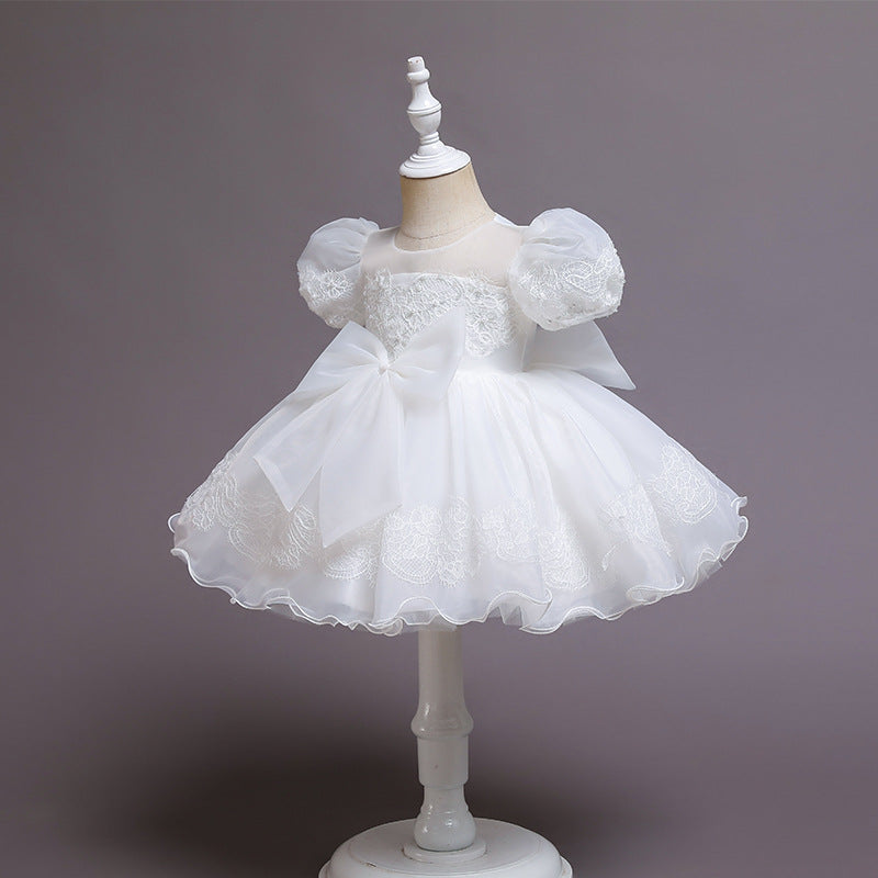 flowersverse Hot Selling Girls Baby Dress for One Year Old Birthday Wedding Flower Girl Children Princess Dress Costume for Piano Performance Dress