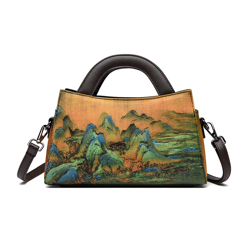 FLOWERSVERSE  Handbag Vintage Xiangyun Yarn Ethnic Style New Chinese Style Clutch Bag Chinese Style Han Elements Elegant Elegant Crossbody Bag