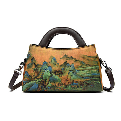 FLOWERSVERSE  Handbag Vintage Xiangyun Yarn Ethnic Style New Chinese Style Clutch Bag Chinese Style Han Elements Elegant Elegant Crossbody Bag