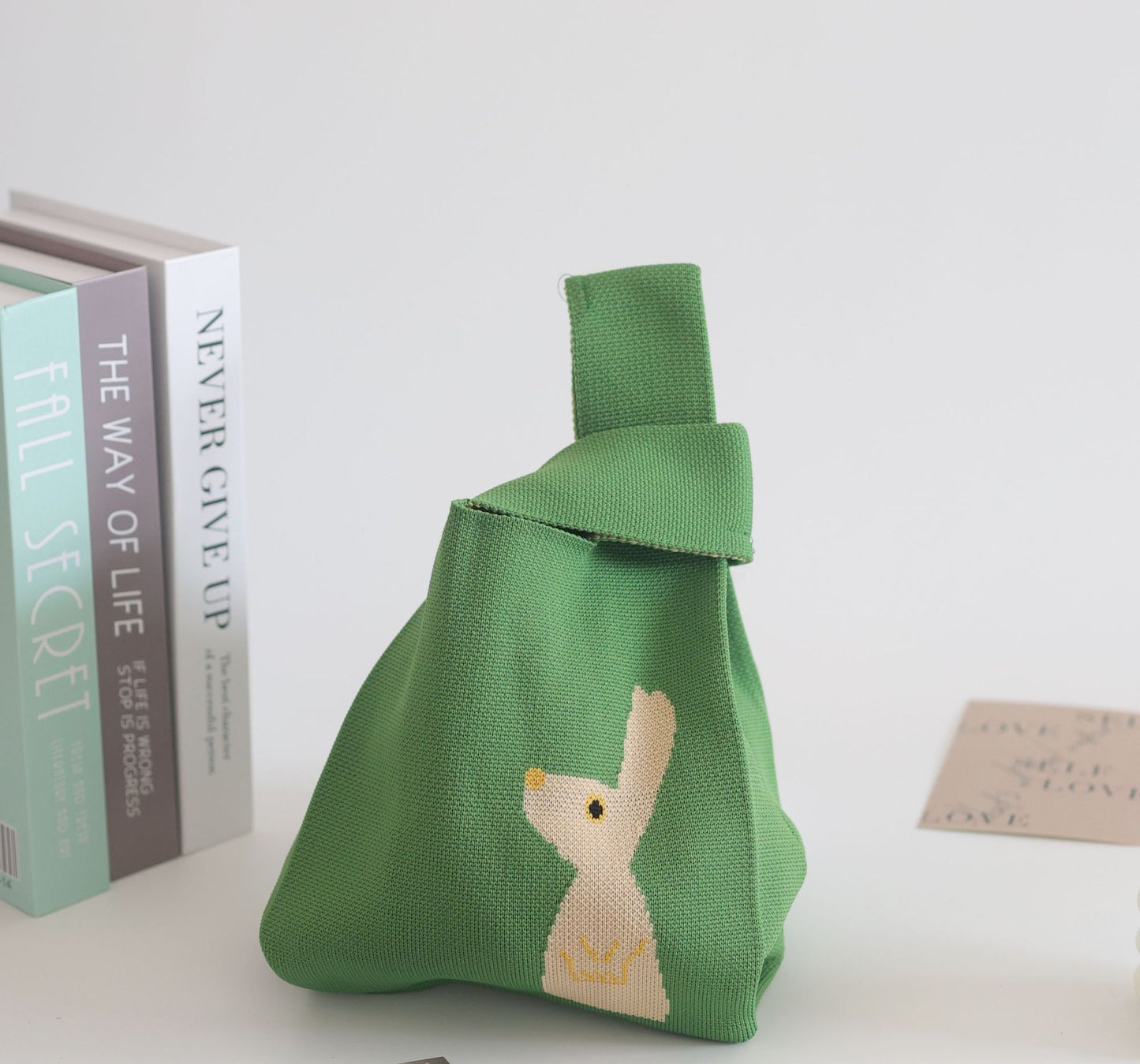 FLOWERSVERSE  INS Internet Hot New Handbag Women's Knitted Bag Japanese and Korean Style All-Match Hand Carrying Casual Tote Bag Factory Wholesale