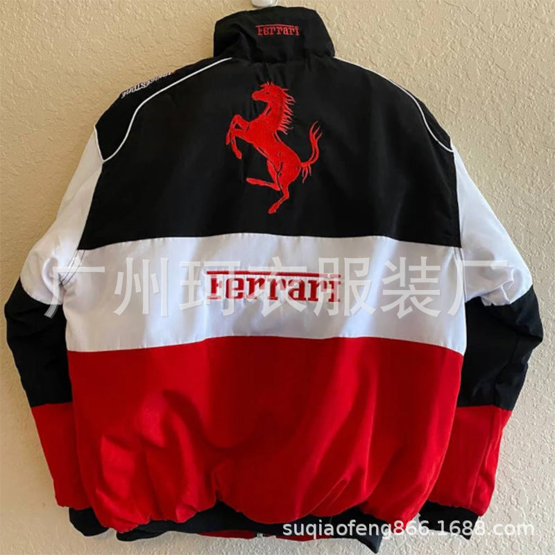 explosion New winter cross-border new foreign trade women's clothing printing locomotive cotton clothing loose coat cotton clothing women