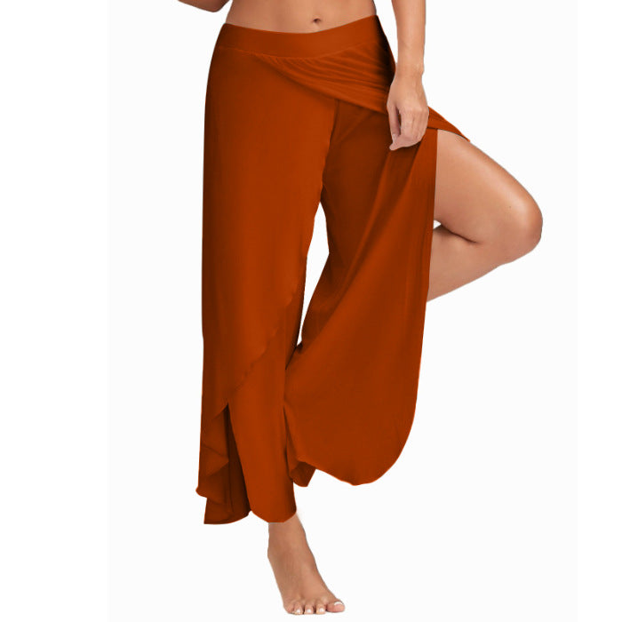 FLOWERSVERSE  European and American Foreign Trade Cross-Border Women's Clothing Pants Women's High Waist Wide Leg Pants Casual Pants Loose Trousers Women