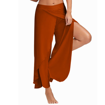 FLOWERSVERSE  European and American Foreign Trade Cross-Border Women's Clothing Pants Women's High Waist Wide Leg Pants Casual Pants Loose Trousers Women