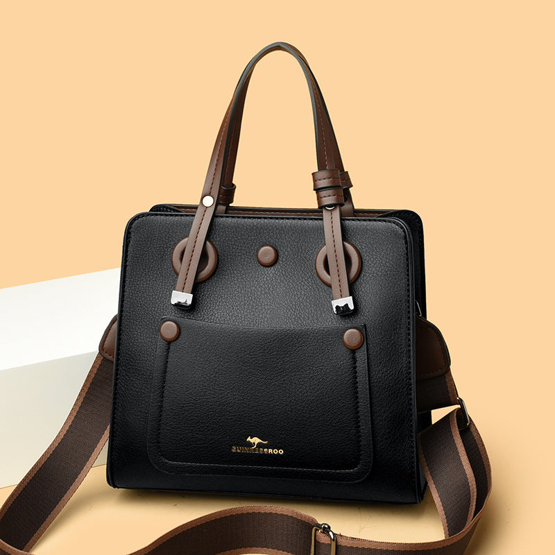 2025 Shoulder bag, autumn and winter fashionable simple bag, messenger women's versatile large-capacity women's handbag, high-end commuter bag