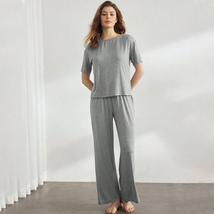 FLOWERSVERSE 2025 popular spring and summer 2025 New simple high-end loungewear suit can be worn outside casual commuting two-piece set women