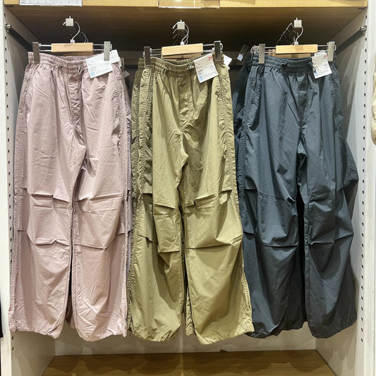 flowersverse UJIA Women's Clothing  Spring New Casual Drawstring Elastic Waist Loose Trousers Ankle-Tied Pants Straight-Leg Pants 464888