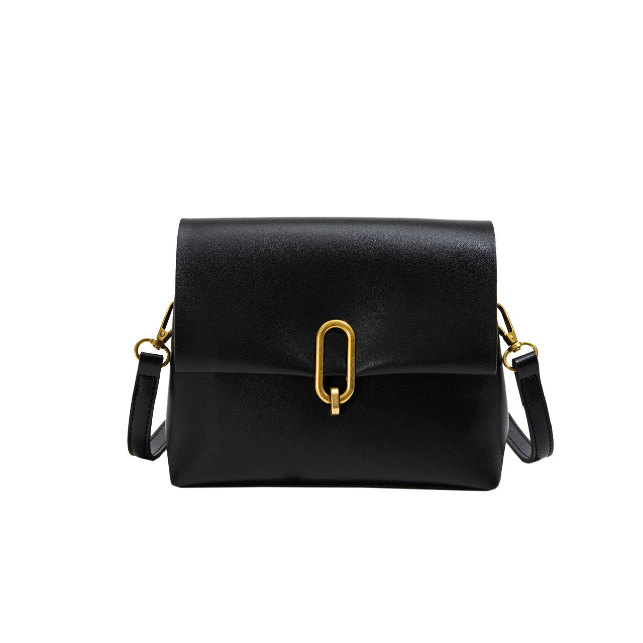 FLOWERSVERSE 2025 New women's bag Popular style Internet celebrity messenger bag female ins niche simple fashion twin liner flip lock bag