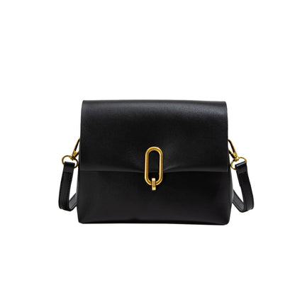 FLOWERSVERSE 2025 New women's bag Popular style Internet celebrity messenger bag female ins niche simple fashion twin liner flip lock bag