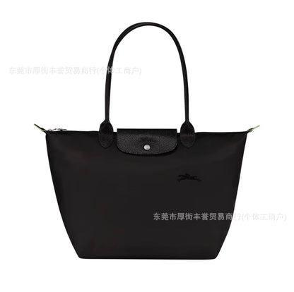 FLOWERSVERSE  70 Th Anniversary Longchamps Bag Nylon Dumpling Bag Large Capacity Women Bags Canvas Tote Shoulder Handbag Longchamps Bag