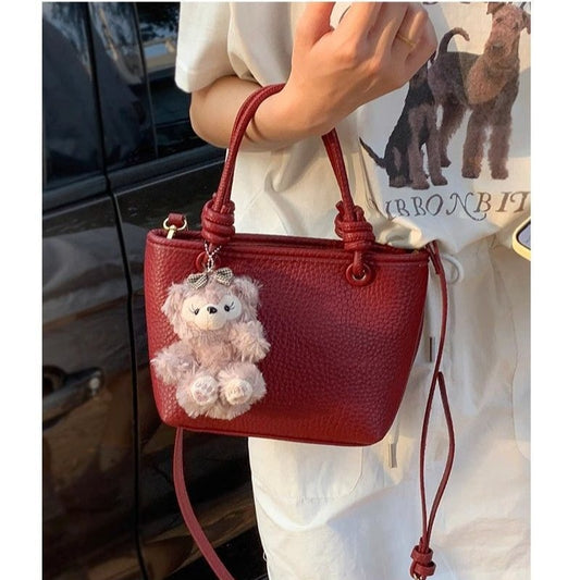 FLOWERSVERSE 2025 Premium sense hand carry vegetable basket bag  new trendy wedding bag popular one shoulder crossbody bucket bag wedding bride bag