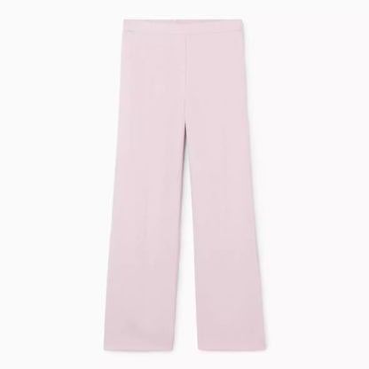 flowersverse CS Women's Casual Pants  Spring New Wide Leg Fine Cut Linen Trousers, White 1208909002