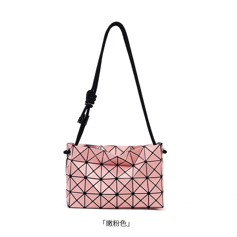 FLOWERSVERSE  Japanese Life Original Square Bag  New Women's Shoulder Messenger Bag Geometric Diamond Pattern Bag Handbag Women's Bag