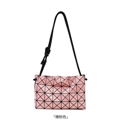 FLOWERSVERSE  Japanese Life Original Square Bag  New Women's Shoulder Messenger Bag Geometric Diamond Pattern Bag Handbag Women's Bag