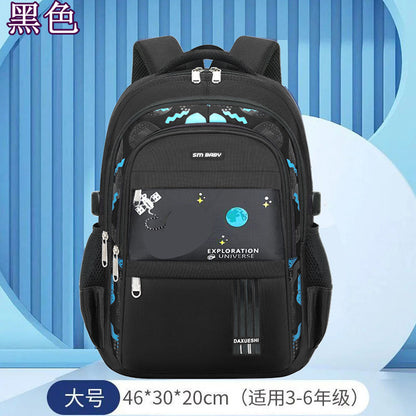 Astronaut New Children's Schoolbag Lightweight Primary School Student Breathable Waterproof Schoolbag Wholesale