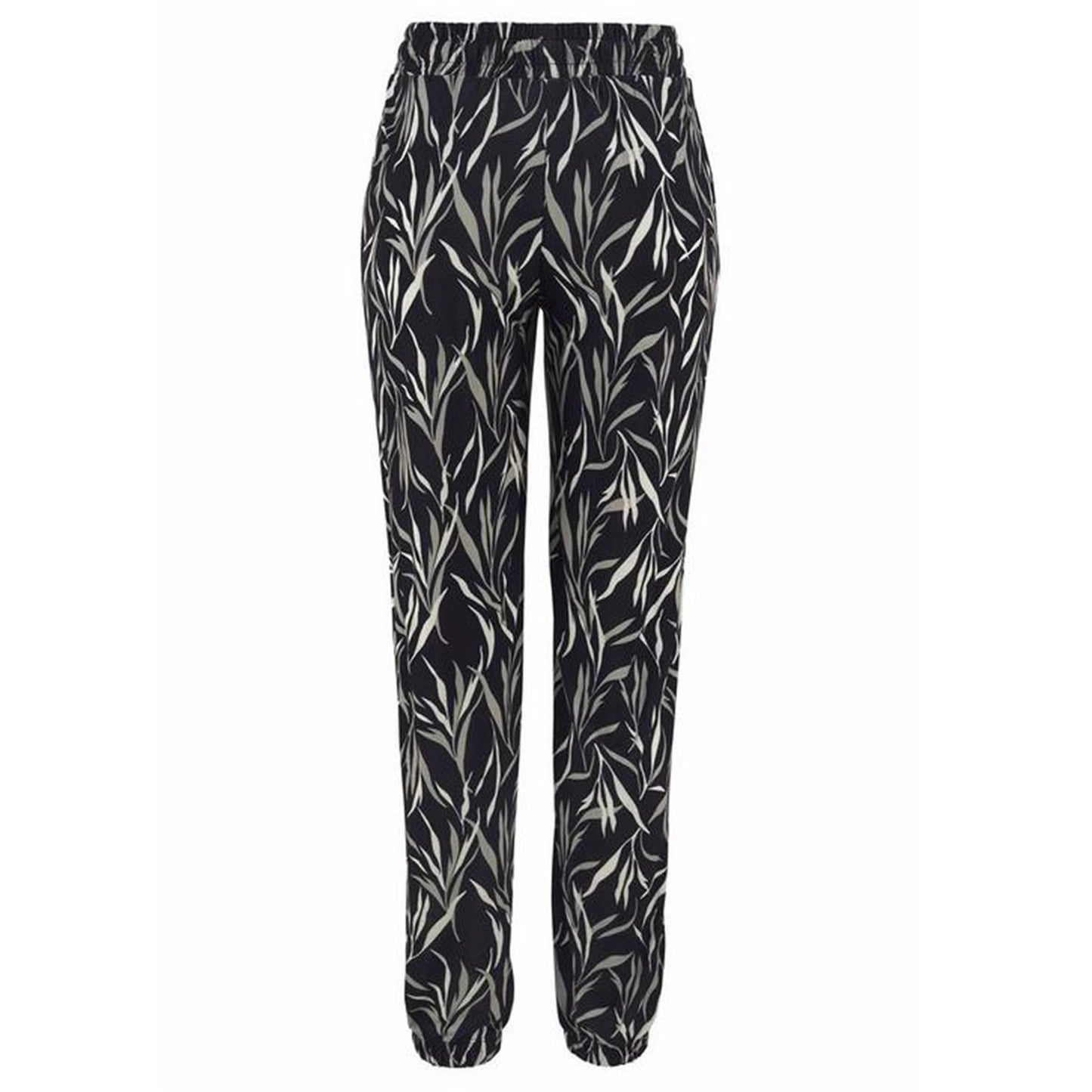 FLOWERSVERSE  Women's Summer New Women's Fashion High Waist Print Leisure Tappered Slim Thin Trousers 9620a