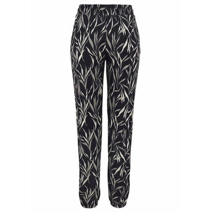 FLOWERSVERSE  Women's Summer New Women's Fashion High Waist Print Leisure Tappered Slim Thin Trousers 9620a